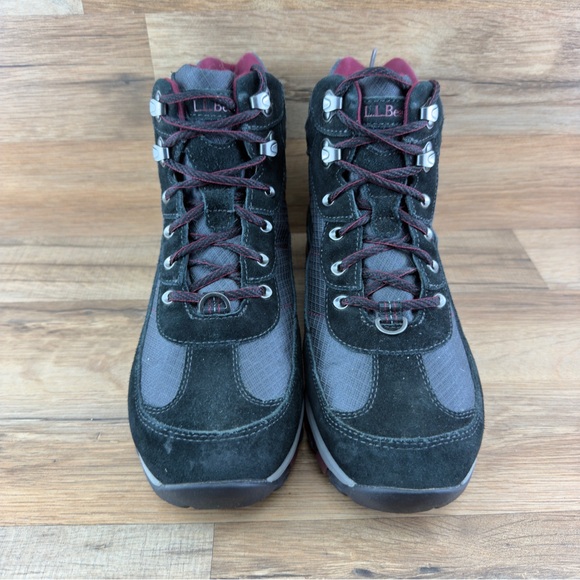 LL Bean Outdoor Lace Up Trail Hiking Boot Womens Size 9.5 Wide  Black Gr… - Picture 6 of 10